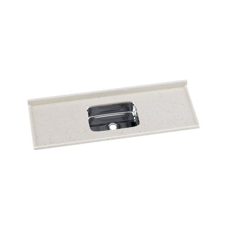 Pia de Cozinha em Mármore Sintético com Cuba em Aço Inox 150cmx55cm Aj Rorato