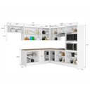 Ver imagem 3 de Cozinha Completa 10 Peças 17 Portas 2 Gavetas com Torre Quente Unna Yescasa