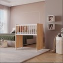 Ver imagem 2 de Berço Conforto Premium C/rodízios e Grade Móvel - Amadeirado