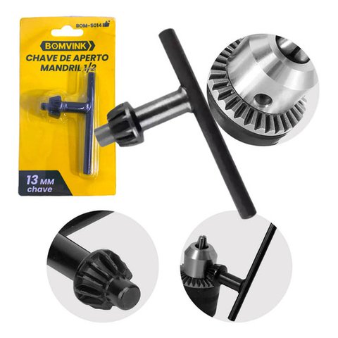 Chave de Aperto para Mandril 1/2 Polegada Aço Resistente