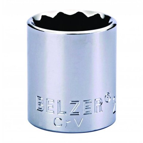 Soquete Estriado Encaixe 1/2"" 13mm Vanadium Crv - 204004bbr - Belzer Soquete Estr.e.1/2 13mm Vanad.