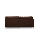 Ver imagem 7 de Sofá Decorativo Karine 3 Lugares Sala de Estar 230cm com Chaise Pés em Aço Couro Marrom Chocolate G8