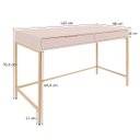 Ver imagem 5 de Escrivaninha Square 2 Gavetas Rosa 120cm