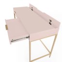 Ver imagem 1 de Escrivaninha Square 2 Gavetas Rosa 120cm