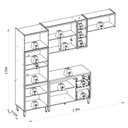 Ver imagem 5 de Cozinha Compacta Modulada 4 Peças com Torre Quente Allure Marrom/Jequitibá/Gris Fosco