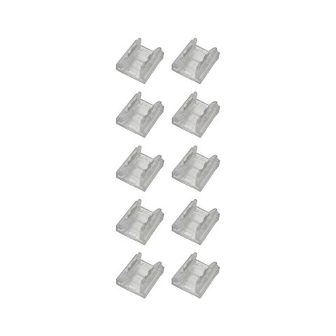Kit 10 Emendas Conector Astraled Reto para Fita de Led 8mm Em-032