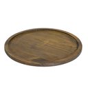 Ver imagem 1 de Kit 4 Bandeja para Pizza Madeira Maciça Forma de 30cm Marrom