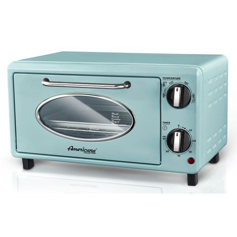 Elite Gourmet Forno Tostador Retro 50's 2 Fatias com Timer 60min (verde Menta)