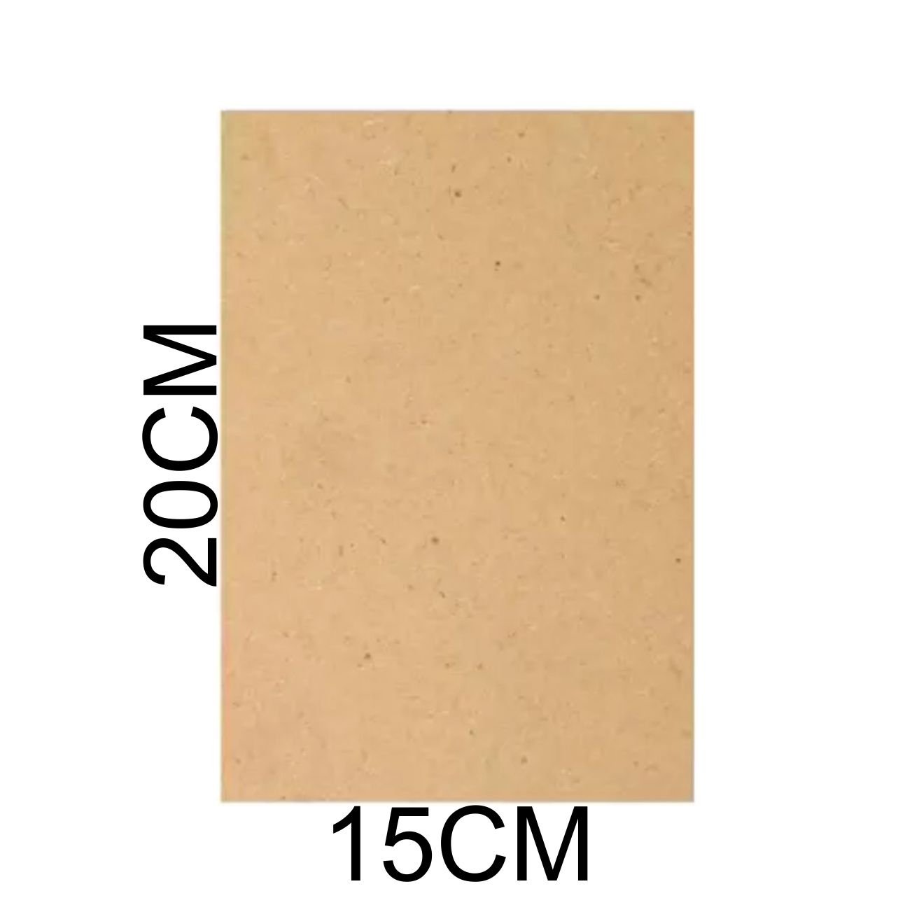 Chapa Mdf Branco 3mm Placa 15x20 Cm A4 para Artesanato Adesivo 50 Unidades - 3