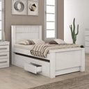 Ver imagem 2 de Kit Quarto Solteiro 2 Peças com Bicama Athenas e Cômoda Maggiore Branco