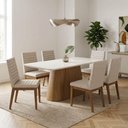 Ver imagem 2 de Mesa de Jantar Melina 6 Lugares Vidro 180cm Off White D'Rossi
