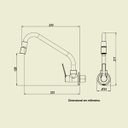 Ver imagem 5 de Torneira Cozinha Parede Australis 1/4 de Volta 27401 Meber - Cromado