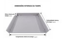 Ver imagem 3 de Tampa de Proteção Fogão Cooktop 5 Bocas em MDF Cinza 52x73