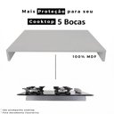 Ver imagem 6 de Tampa de Proteção Fogão Cooktop 5 Bocas em MDF Cinza