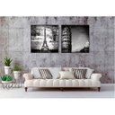 Ver imagem 2 de kit com 2 Quadros Decorativos Cidades com Moldura e Vidro para Sala Quarto Escritório e Clínica 90x9