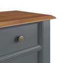 Ver imagem 5 de Mesa de Cabeceira Rústica Madeira Maciça 3 Gavetas Cinza - Apaixone & Decore