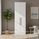 Ver imagem 1 de Guarda Roupa Modulado 2 Portas 2 Gavetas 4 Prateleiras Requinte 100% MDF Branco/Line