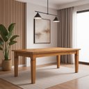 Ver imagem 2 de Mesa de Jantar Retangular 250x90cm Madeira Maciça Natural
