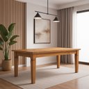 Ver imagem 2 de Mesa de Jantar Retangular 2,5 m Madeira Maciça Natural