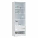 Ver imagem 2 de Guarda Roupa Modulado 2 Portas 2 Gavetas 4 Prateleiras Requinte 100% MDF