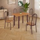 Ver imagem 5 de Conjunto Sala de Jantar Mila 4 Cad Ilhabela Marrom C- Jambo