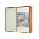 Ver imagem 2 de Guarda Roupa de Casal 100% Mdf 2,67m com 2 Portas de Correr e Espelho Dalla Costa