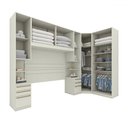 Ver imagem 3 de Guarda-roupa Casal Modulado Seletto 9 Portas 6 Gavetas Me33 Areia - Henn