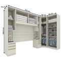 Ver imagem 4 de Guarda-roupa Casal Modulado Seletto 9 Portas 6 Gavetas Me33 Areia - Henn