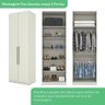 Guarda-roupa Casal Modulado Seletto 9 Portas 6 Gavetas Me33 Areia - Henn - 5