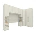 Ver imagem 2 de Guarda-roupa Casal Modulado Seletto 9 Portas 6 Gavetas Me33 Areia - Henn