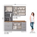 Ver imagem 2 de Cozinha Compacta 3 Peças com Paneleiro Torre Quente Amy Casa 812
