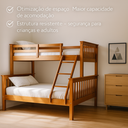 Ver imagem 5 de Beliche Casal Alta de Madeira com Grade de Proteção e Escada