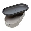 Ver imagem 3 de Marmita Hermética com Talheres 850ml Cinza Plástico - Lyor