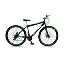 Ver imagem 2 de Bicicleta Aro 26 Aero 21 Marchas Velox - Preto - Ello Cor:preto/verde