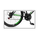 Ver imagem 3 de Bicicleta Aro 26 Aero 21 Marchas Velox - Preto - Ello Cor:preto/verde