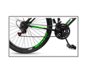 Ver imagem 3 de Bicicleta Aro 26 Aero 21 Marchas Velox - Preto - Ello Cor:preto/verde