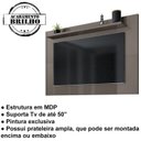 Ver imagem 3 de Painel para Sala Tv 50 Polegadas 088163 Cinza Perola Dcasa