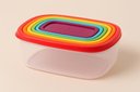 Ver imagem 1 de Kit de Pote Colors Retangular C/7 Peças - A\casa