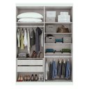 Ver imagem 3 de Conjunto Quarto de Solteiro Completo com Bicama Cômoda e Guarda-Roupa Branco