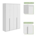 Ver imagem 4 de Conjunto Quarto de Solteiro Completo com Bicama Cômoda e Guarda-Roupa Branco