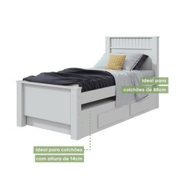 Quarto Solteiro Completo Alonzo Bicama Athenas/Cômoda Maggiore  - 11