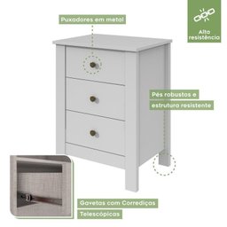 Quarto Solteiro Completo Alonzo Bicama Athenas/Cômoda Maggiore  - 14