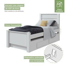 Quarto Solteiro Completo Alonzo Bicama Athenas/Cômoda Maggiore  - 10
