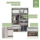 Ver imagem 5 de Conjunto Quarto de Solteiro Completo com Bicama Cômoda e Guarda-Roupa Branco