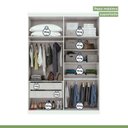 Ver mais imagens de Conjunto Quarto de Solteiro Completo com Bicama Cômoda e Guarda-Roupa Branco