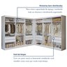 Closet Casal sem Portas 8 Gavetas Paris Duo Premium  - 10