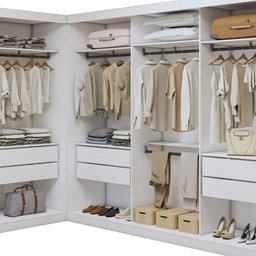 Closet Casal sem Portas 8 Gavetas Paris Duo Premium  - 2