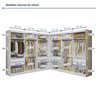 Closet Casal sem Portas 8 Gavetas Paris Duo Premium  - 4