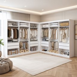 Closet Casal sem Portas 8 Gavetas Paris Duo Premium Yescasa Branco - 1 Closet Casal sem Portas 8 Gavetas Paris Duo Premium Yescasa Branco - 1