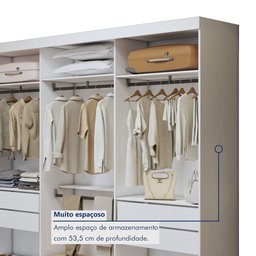 Closet Casal sem Portas 8 Gavetas Paris Duo Premium  - 5